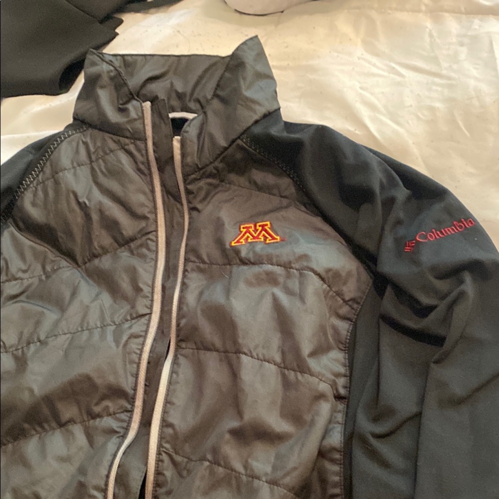 Columbia Black university of Minnesota Jacket. Size S.